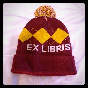 Slyfur Ex Libris Red and Yellow Beanie